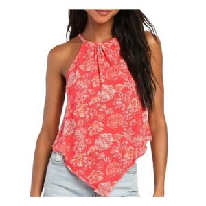 We The Free People Daisy Halter Tank Top Strawberry Combo Floral Women’s XL NEW